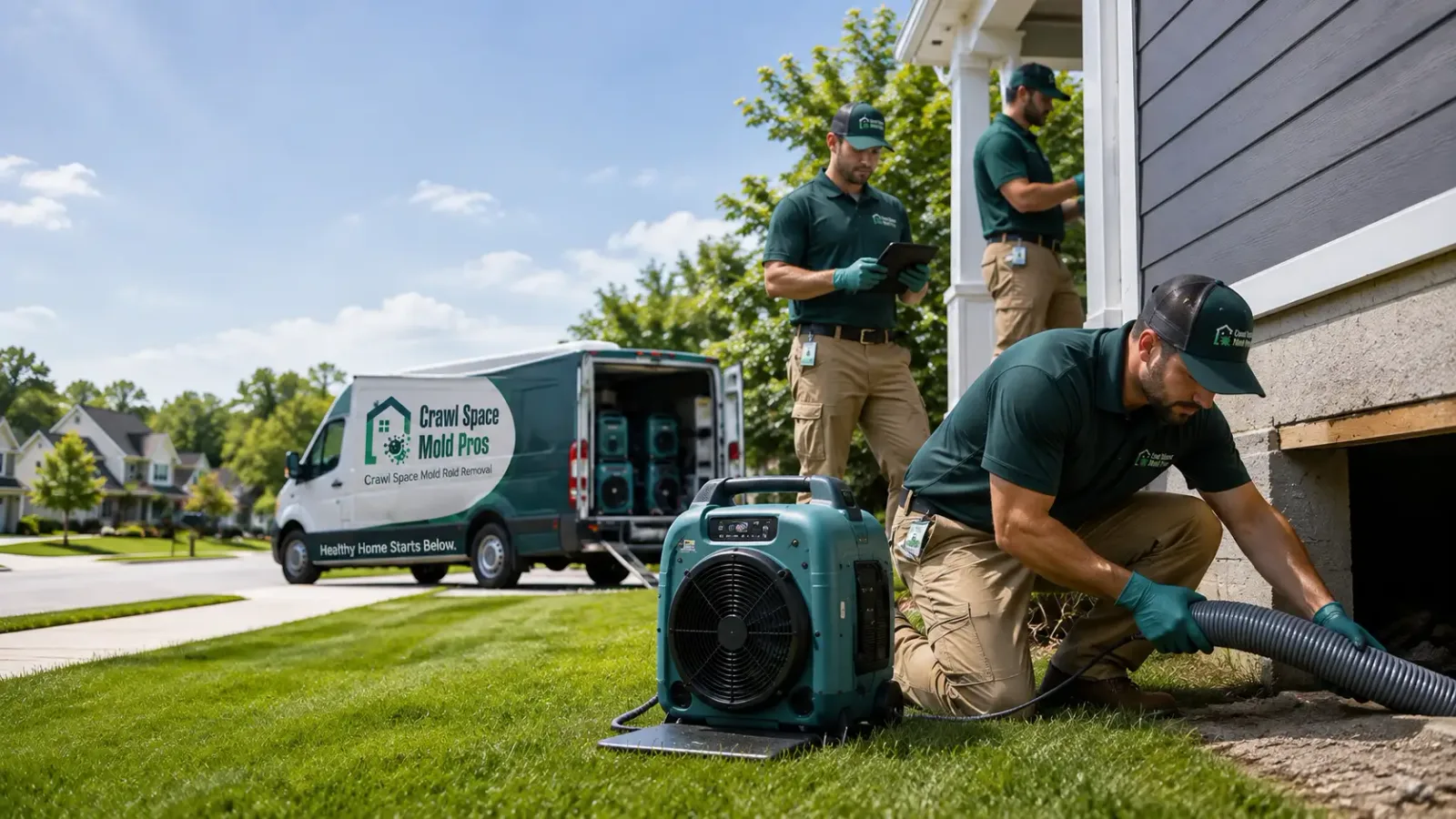 Crawl Space Mold Removal in Leslie, MI
